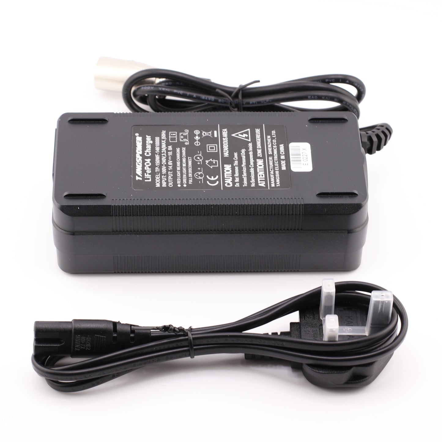 3 Pin XLR 14.6V 10A LiFePO4 LFP Battery Charger for 4S 12V Battery