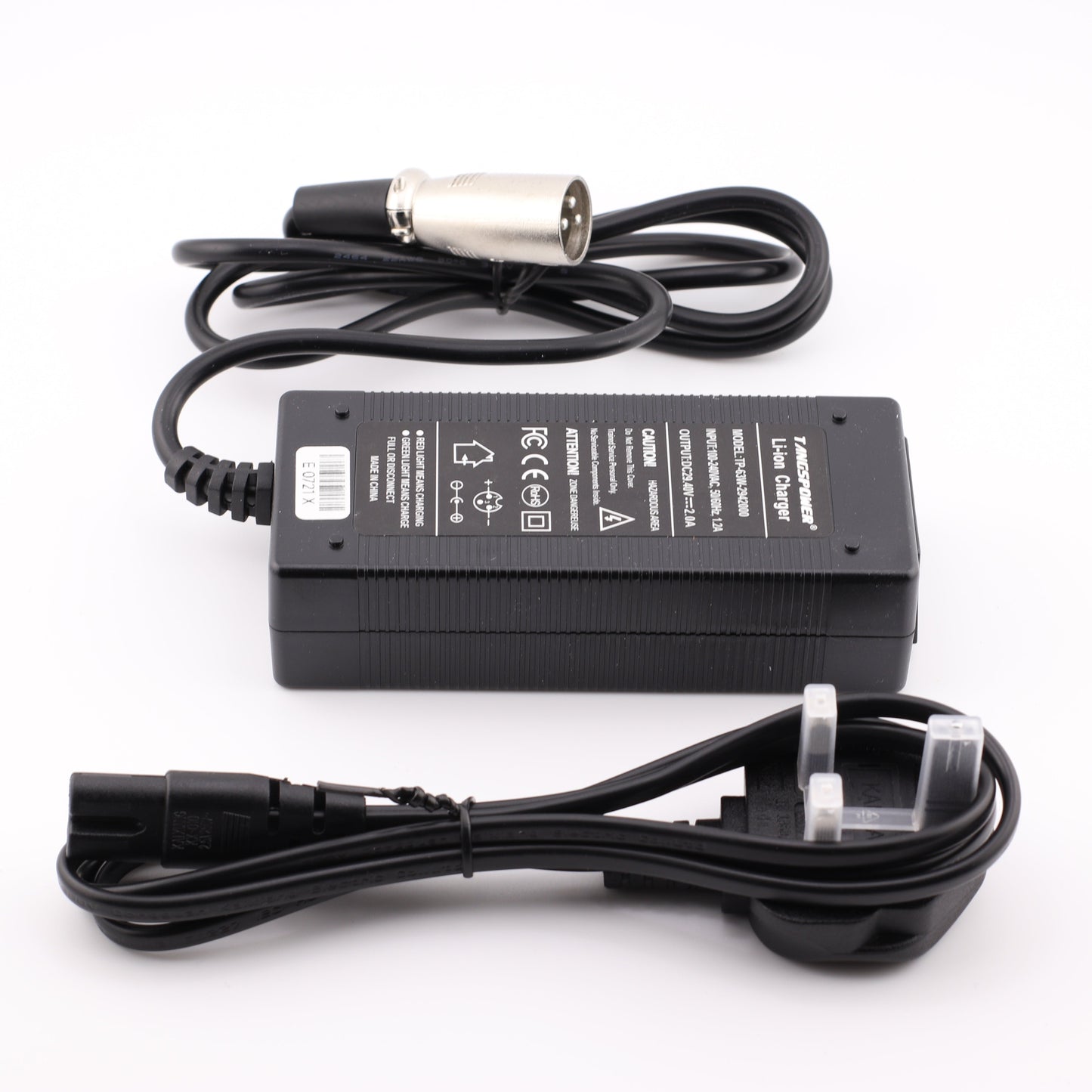 3 Pin XLR 29.4V 2A Lithium Battery Charger for 8S 24V Battery