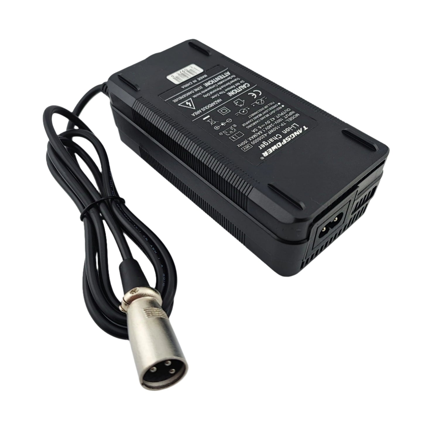 3-Pin XLR 42V 5A Lithium Battery Charger for 10S 36V Electric bike/Scooter - Escooterparts