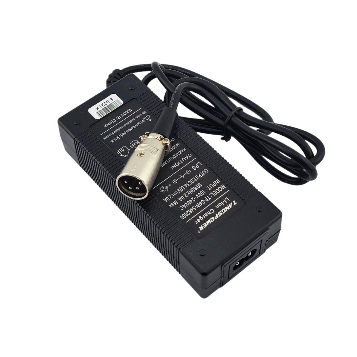 4-Pin XLR 54.6V 2A Lithium Battery Charger for 13S 48V eBike eScooter