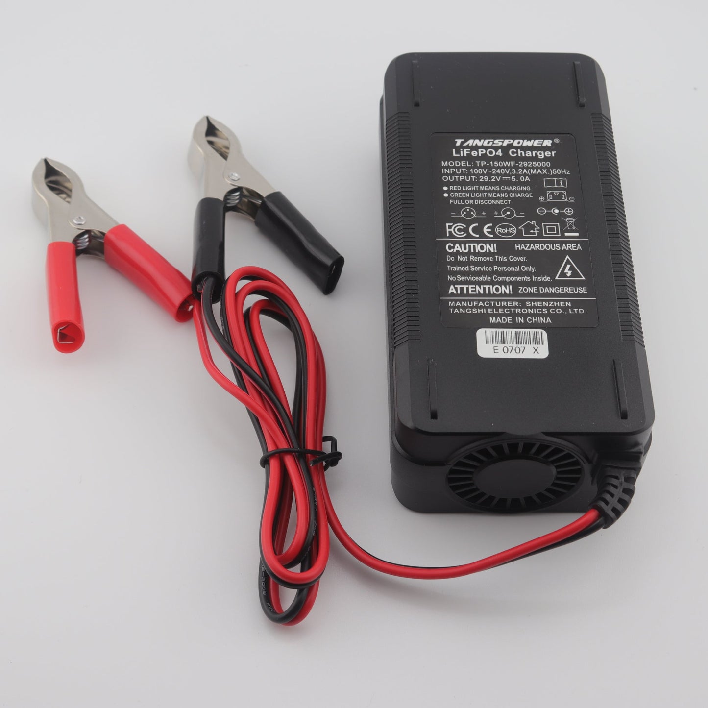 Crocodile Clips 29.2V 5A LiFePO4 LFP Battery Charger for 8S 24V Battery