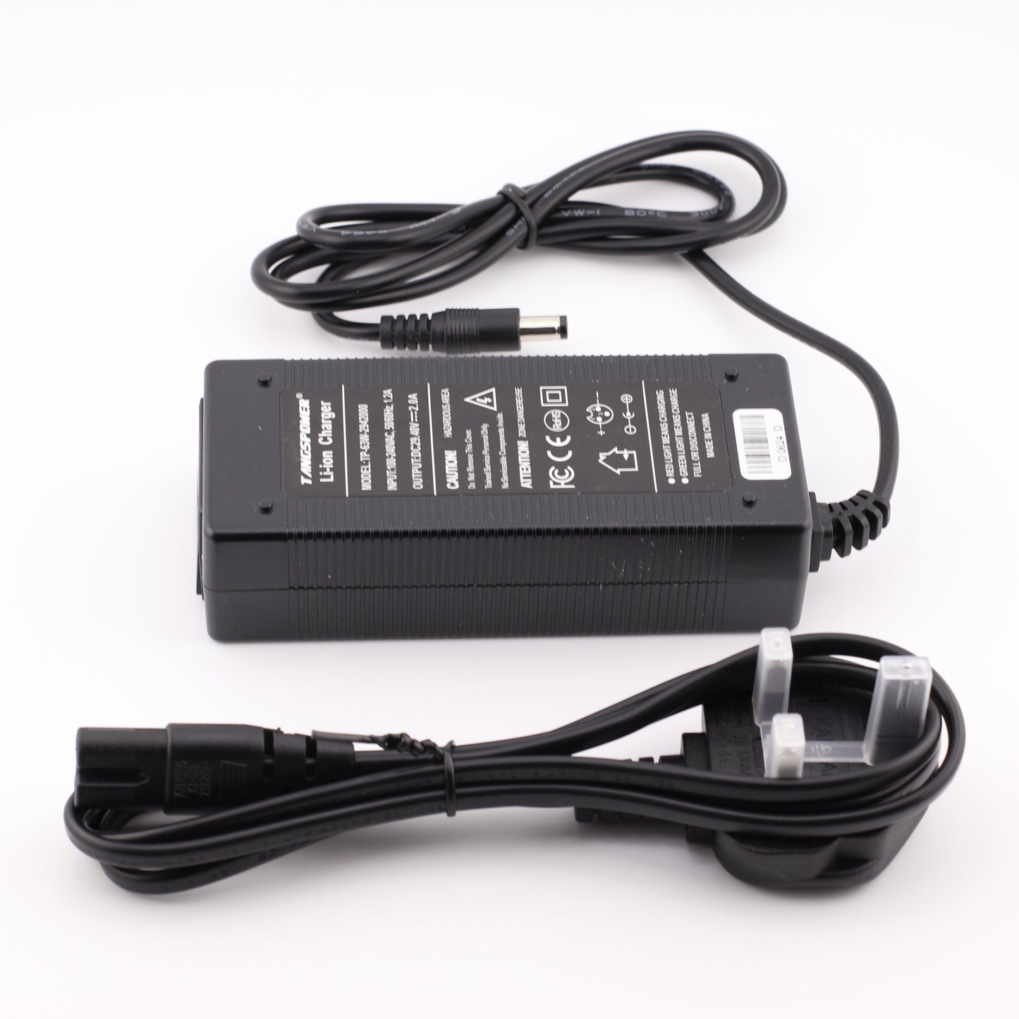 DC 5.5X2.1MM 29.4V 2A Lithium Battery Charger for 8S 24V Li Ion Battery