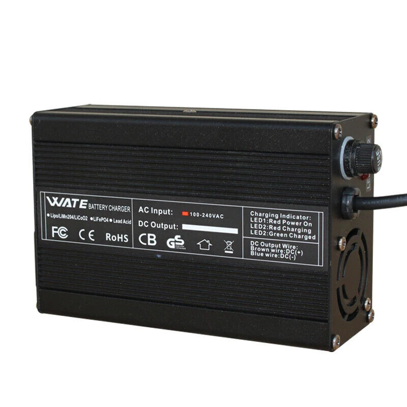 DC 5.5x2.1MM 67.2V 4A Lithium Battery Charger for 16S 60V Electric bike/Scooter - Escooterparts