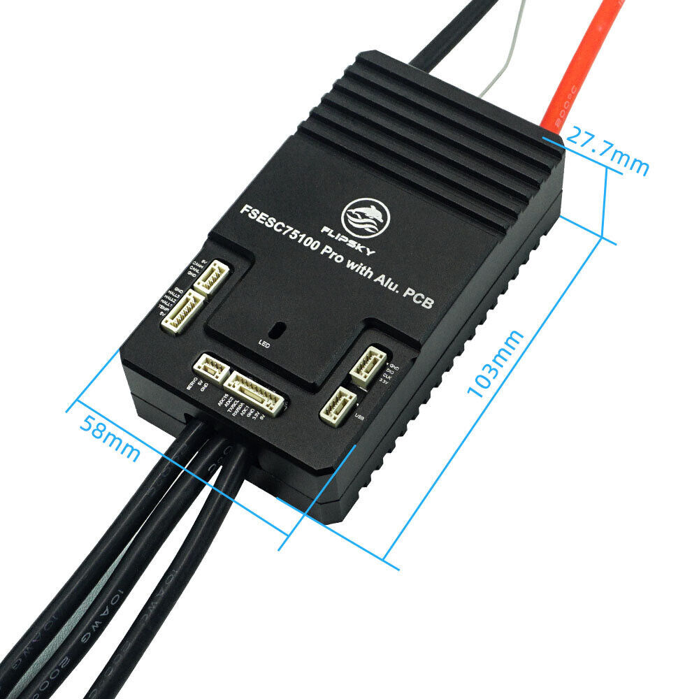 Flipsky 75100 Pro 84V ESC With Aluminum PCB Based on VESC - Escooterparts
