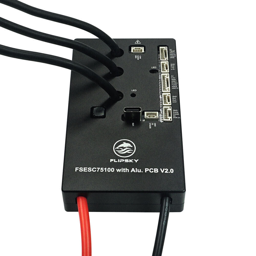Flipsky 75100 V2.0 ESC With Key Switch & Aluminum PCB Based on VESC - Escooterparts