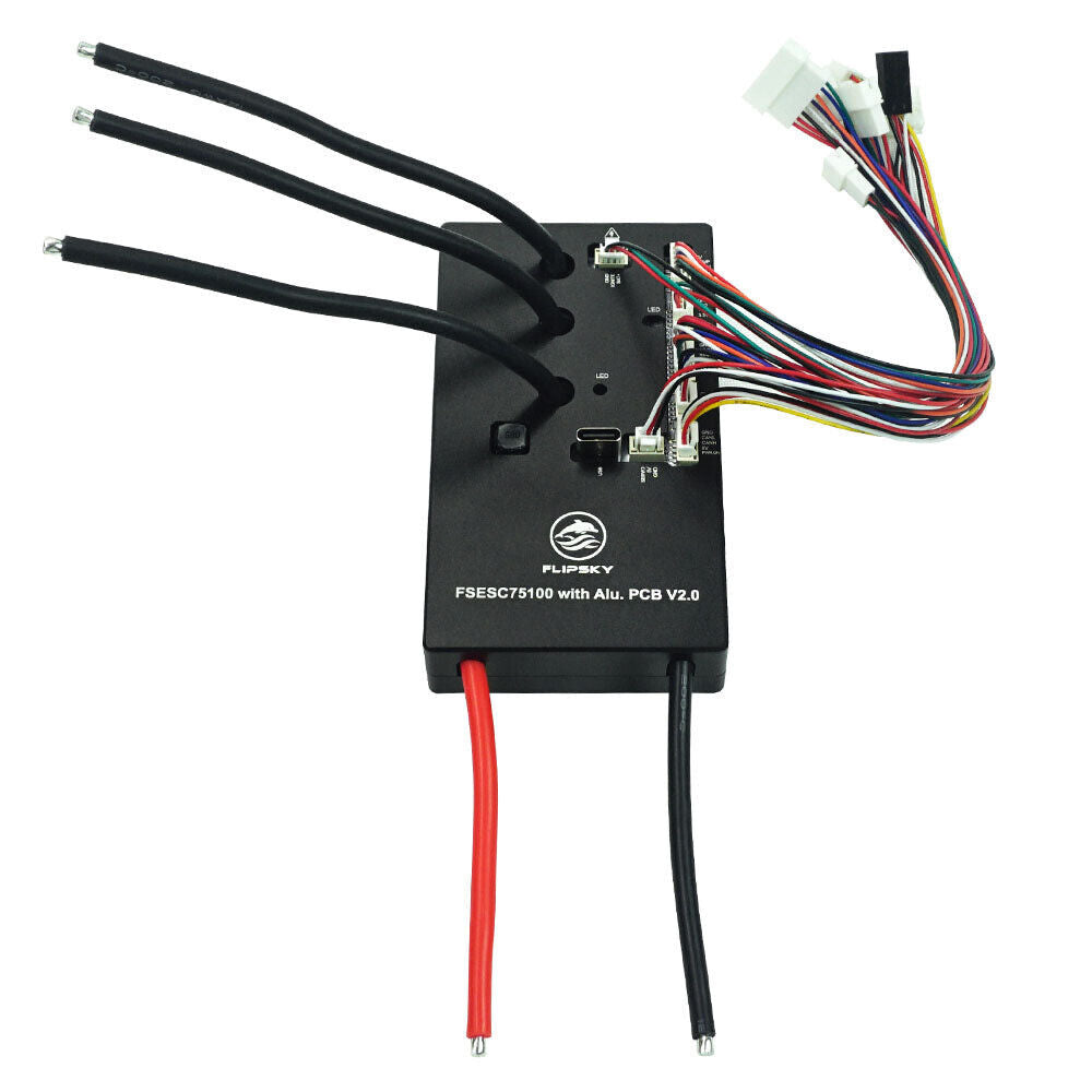 Flipsky 75100 V2.0 ESC With Power Button & Aluminum PCB Based on VESC - Escooterparts