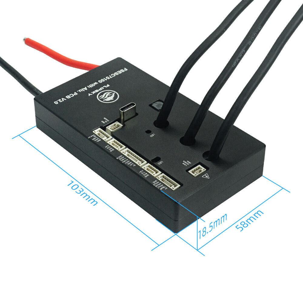 Flipsky 75100 V2.0 ESC With Power Button & Aluminum PCB Based on VESC - Escooterparts
