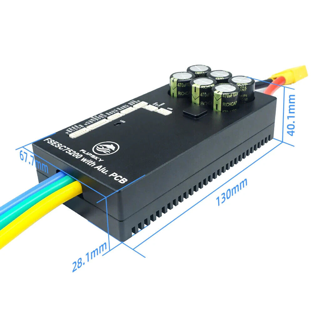 Flipsky 75200 200A 84V ESC High Current With Aluminum PCB Based on VESC ESC UK - Escooterparts
