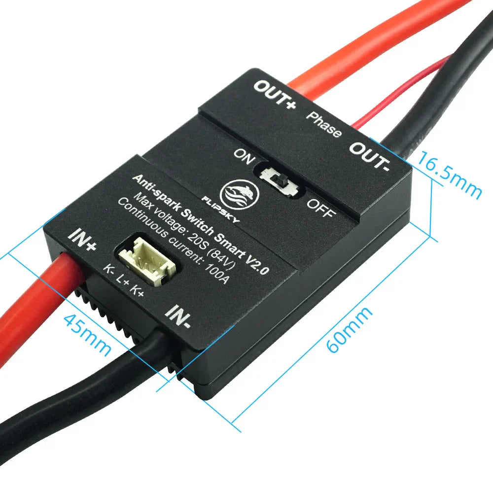Flipsky Anti Spark Switch Smart Enhanced 300A for Electric Skateboard /Ebike/ Scooter/Robots