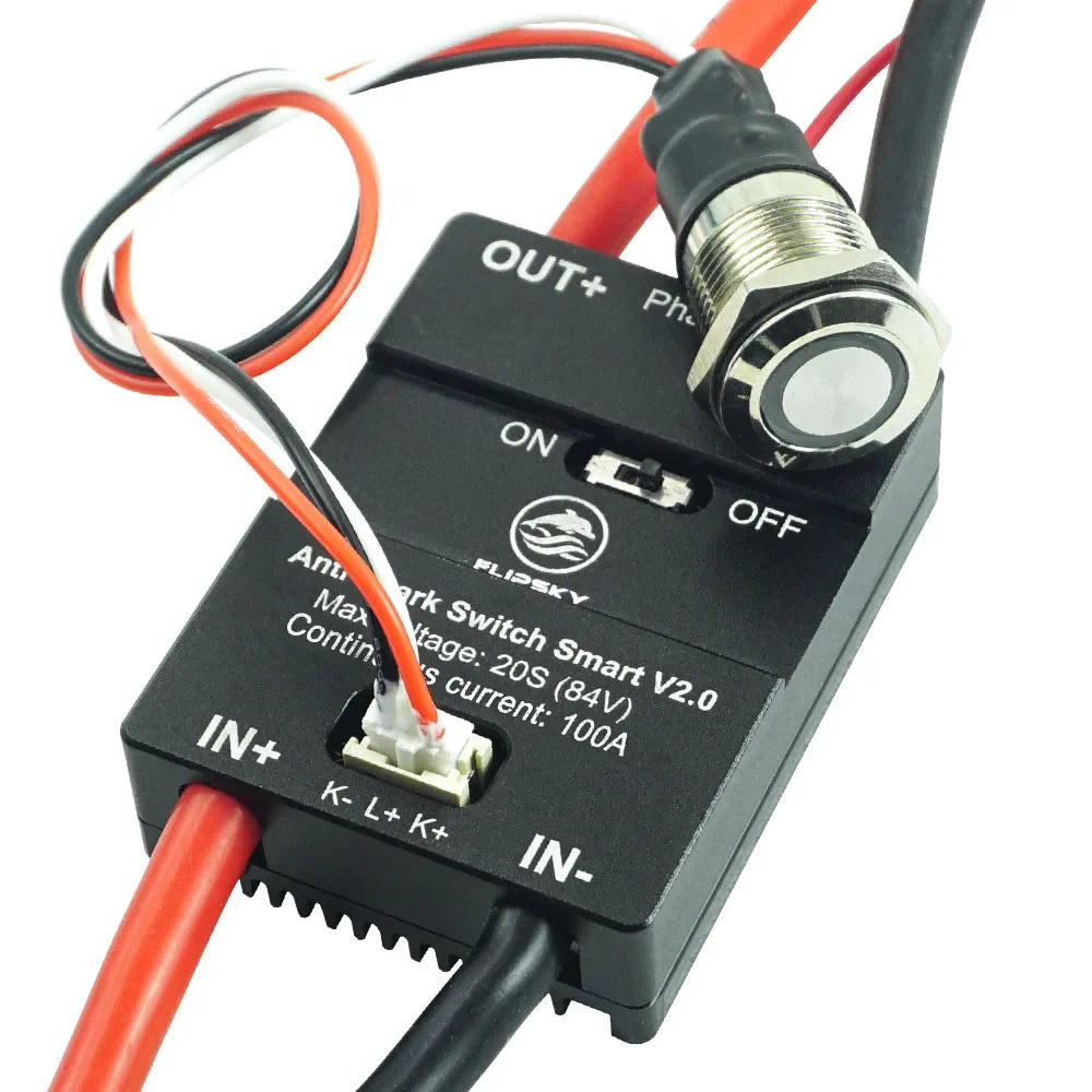 Flipsky Anti Spark Switch Smart Enhanced 300A for Electric Skateboard /Ebike/ Scooter/Robots - 16mm LED button
