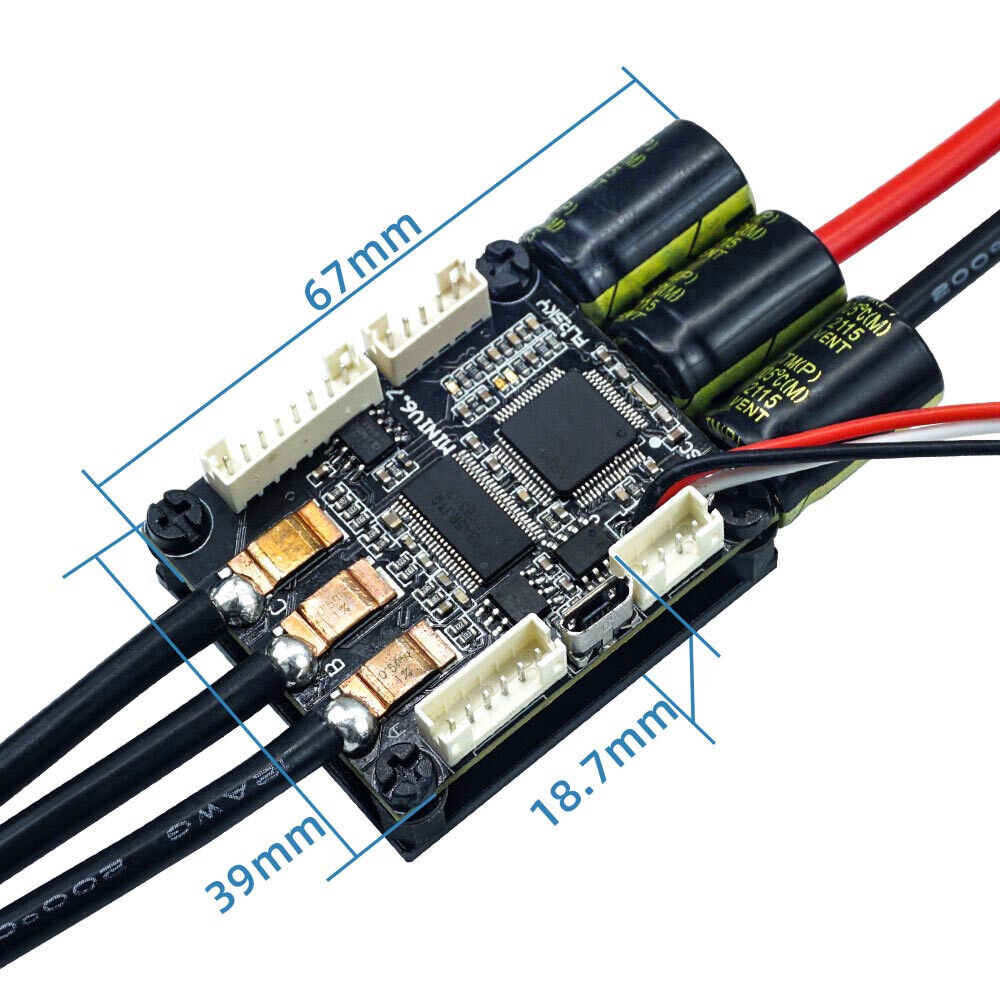 Flipsky Mini FSESC6.7 70A ESC base on VESC6.6 with Aluminum Anodized Heat Sink - Escooterparts