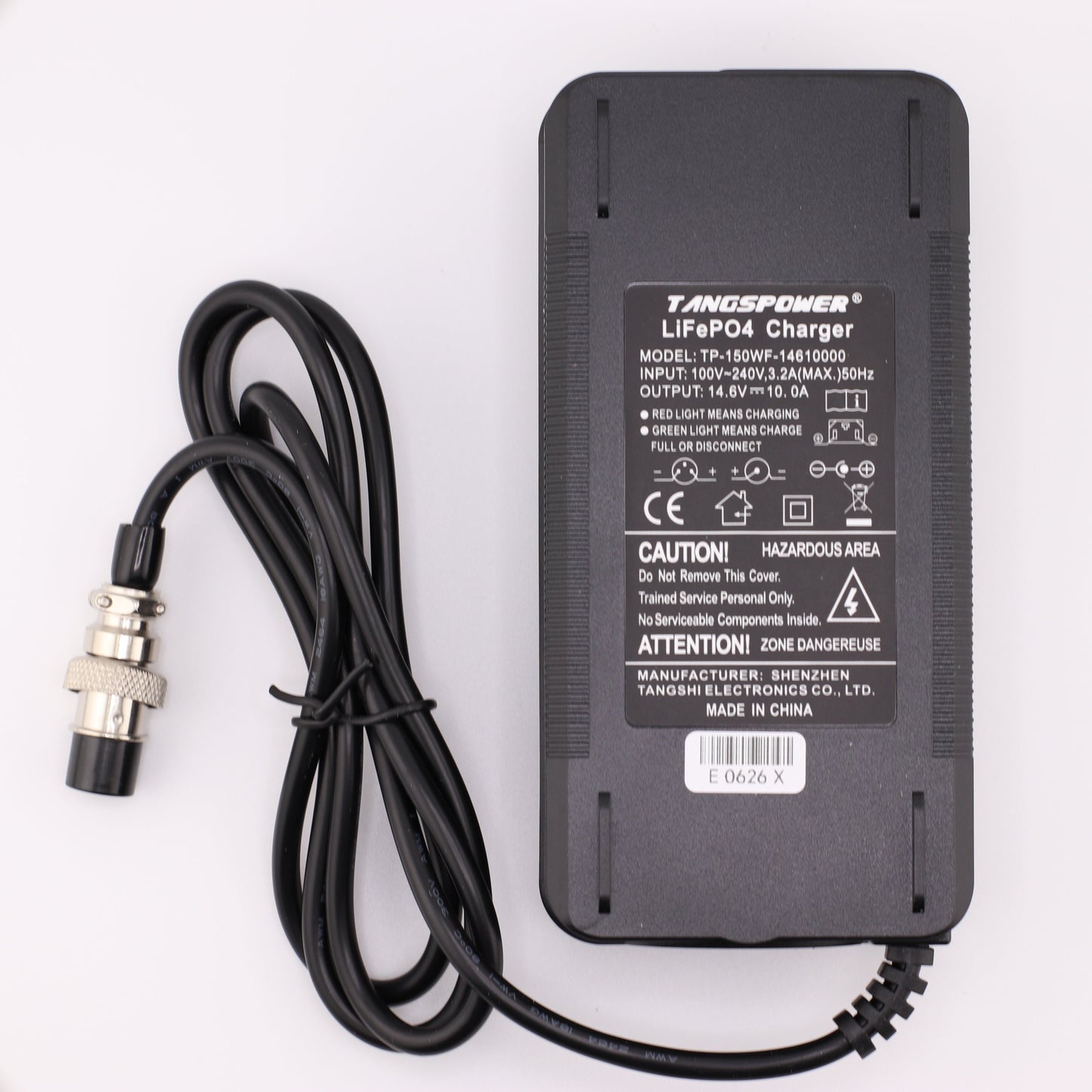GX16 14.6V 10A LiFePO4 LFP Battery Charger for 4S 12V Battery