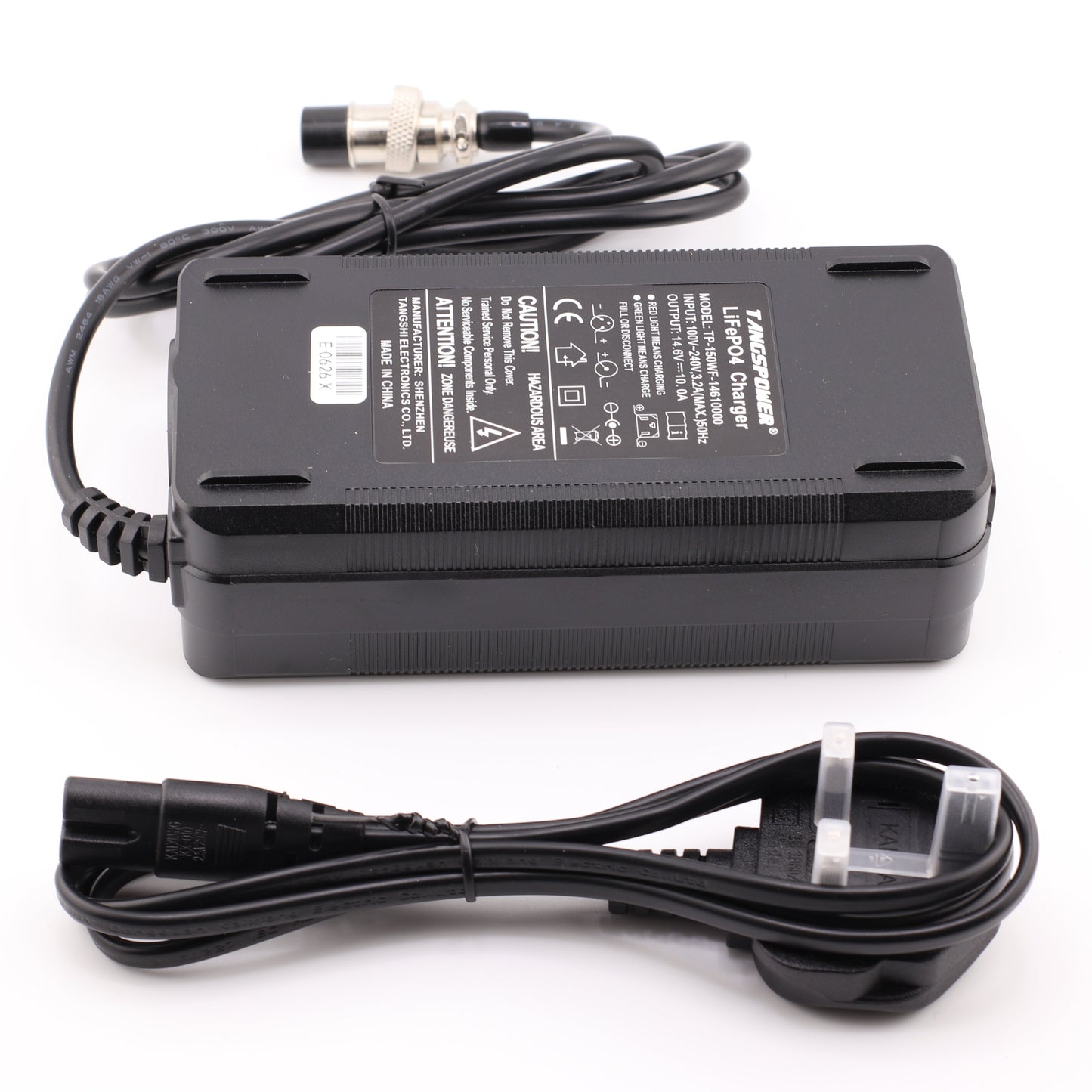 GX16 14.6V 10A LiFePO4 LFP Battery Charger for 4S 12V Battery
