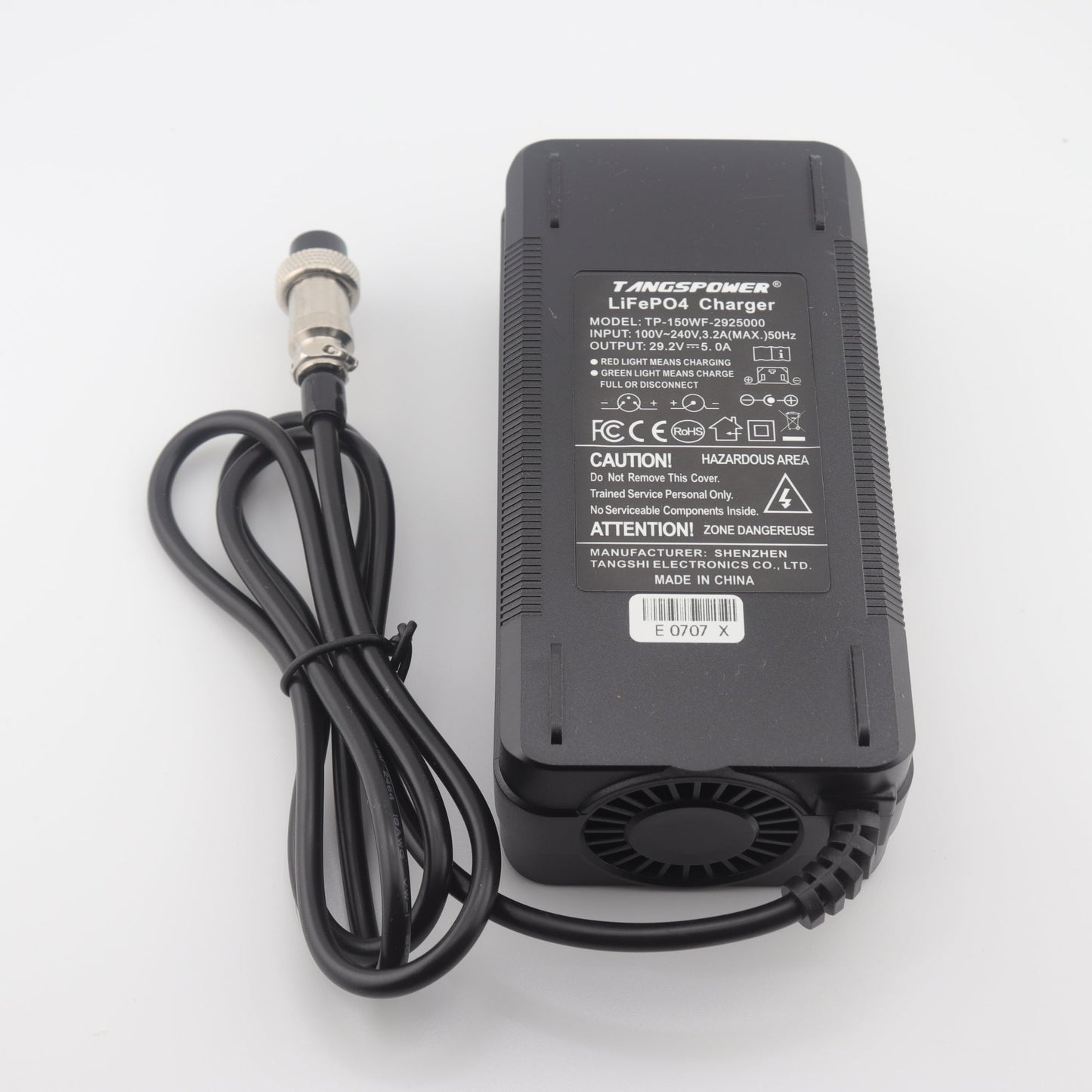 GX16 29.2V 5A LiFePO4 LFP Battery Charger for 8S 24V Battery