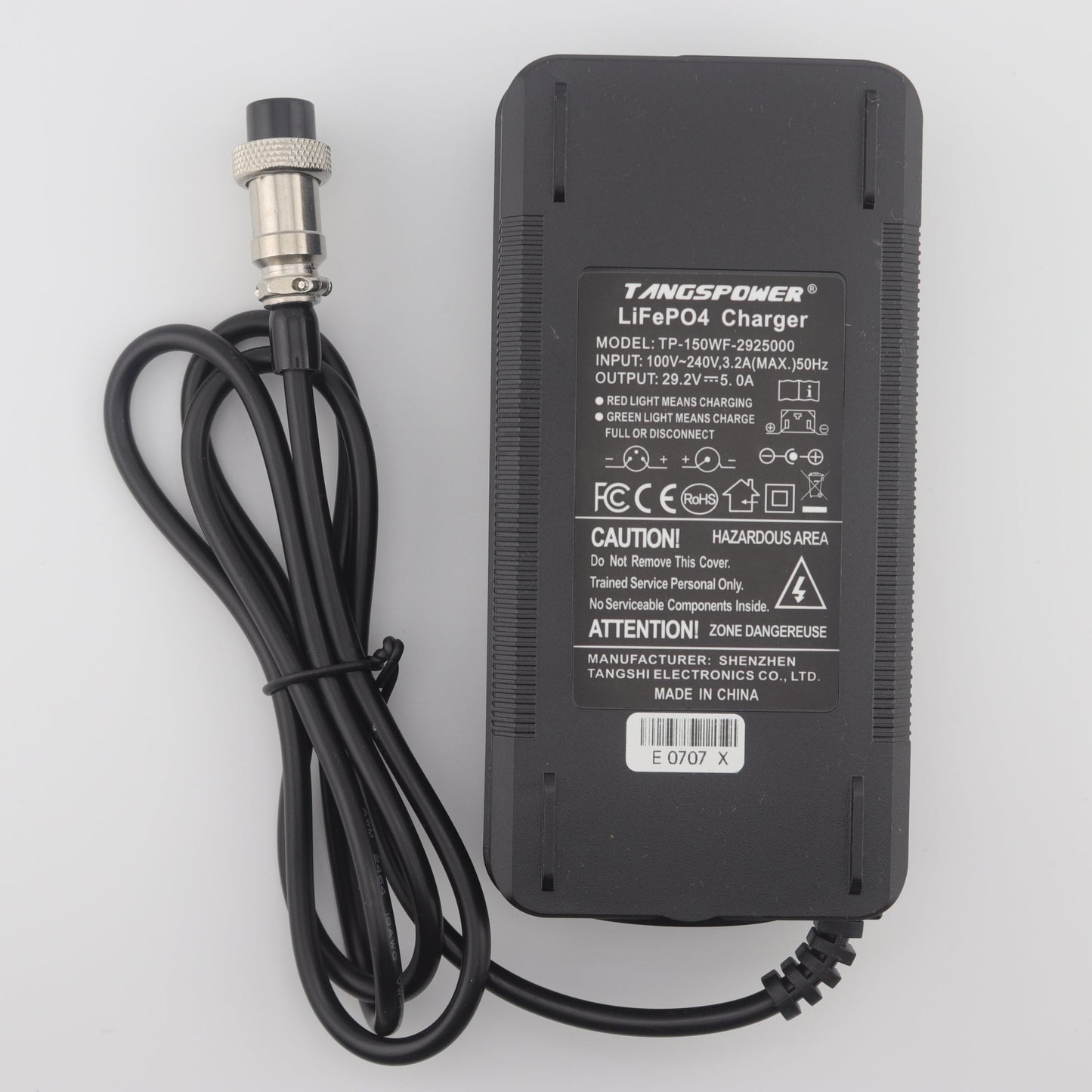 GX16 29.2V 5A LiFePO4 LFP Battery Charger for 8S 24V Battery