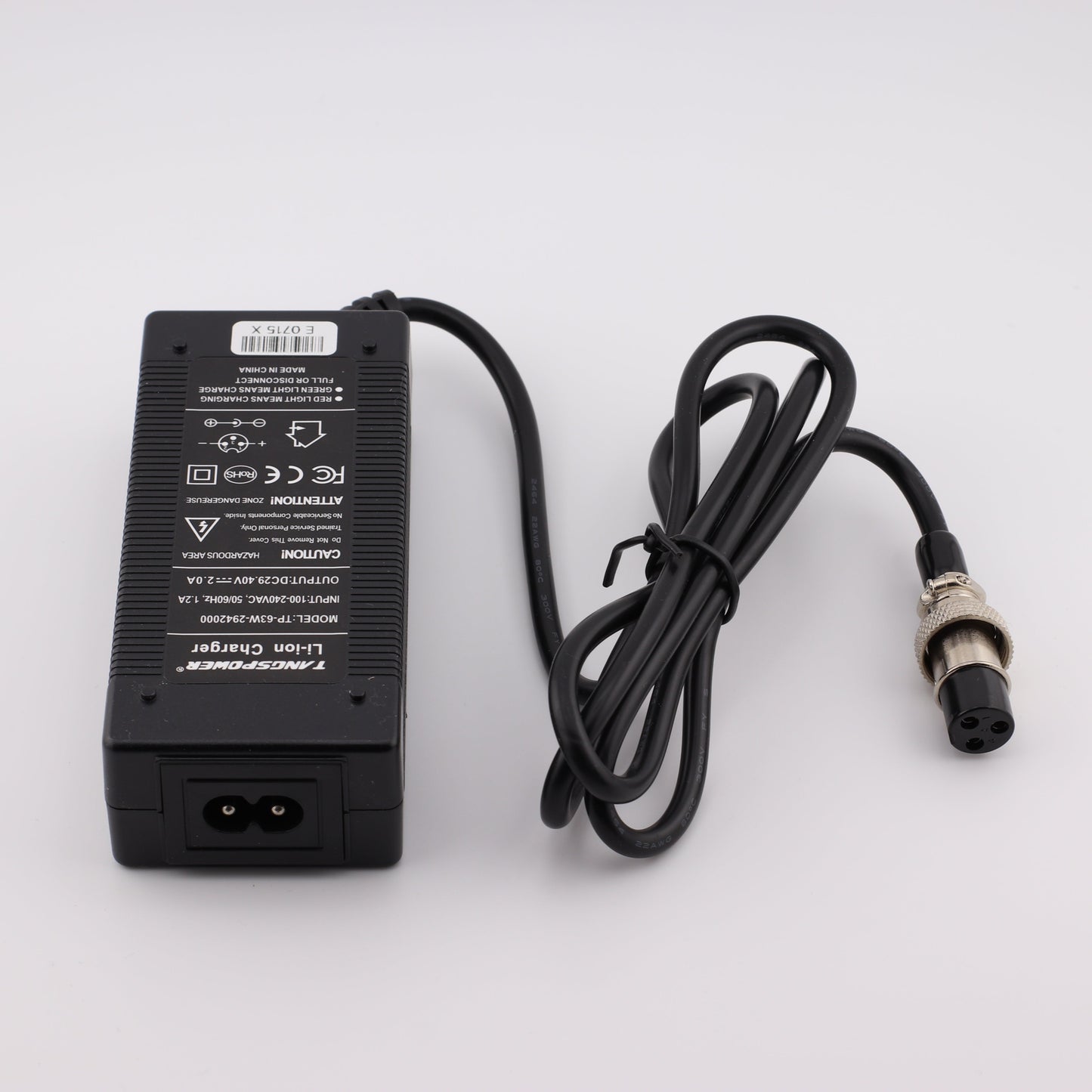 GX16 29.4V 2A Lithium Battery Charger for 8S 24V Li Ion Battery
