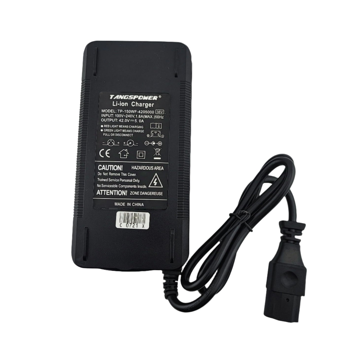 IEC 42V 5A Lithium Battery Charger for 10S 36V Electric bike/Scooter - Escooterparts