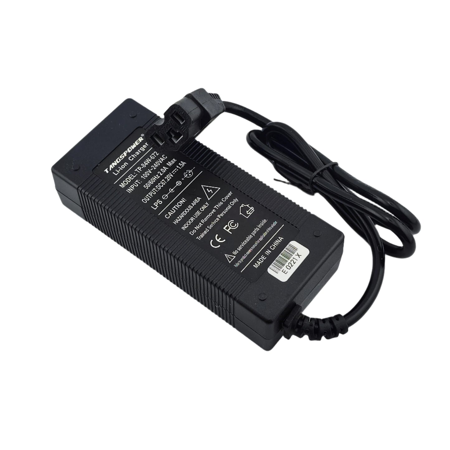 IEC C13 67.2V 1.5A Lithium Battery Charger for 16S 60V eBike eScooter
