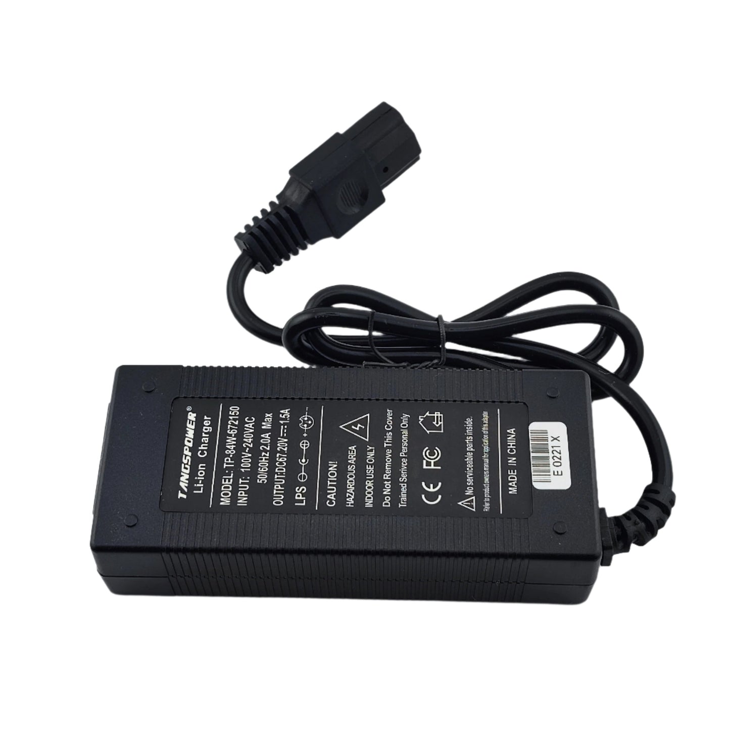 IEC C13 67.2V 1.5A Lithium Battery Charger for 16S 60V eBike eScooter