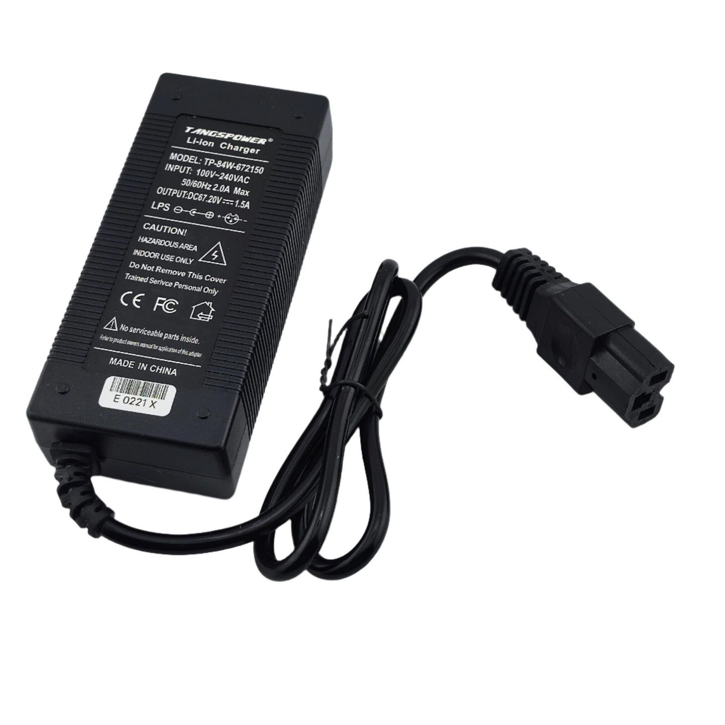 IEC C13 67.2V 1.5A Lithium Battery Charger for 16S 60V eBike eScooter