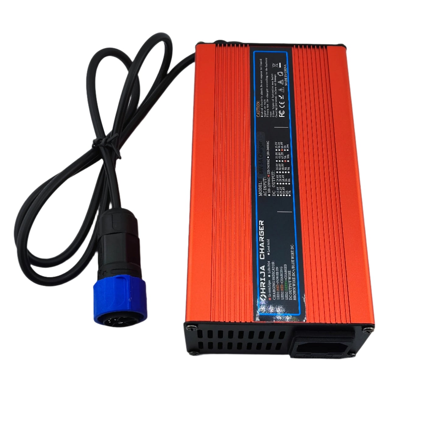 M25 84V 5A Lithium Battery Charger for 20S 72V Electric Bike/Scooter