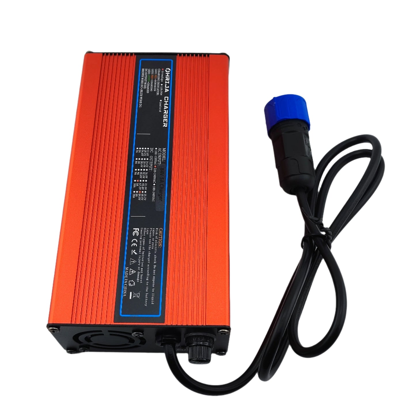 M25 84V 5A Lithium Battery Charger for 20S 72V Electric Bike/Scooter