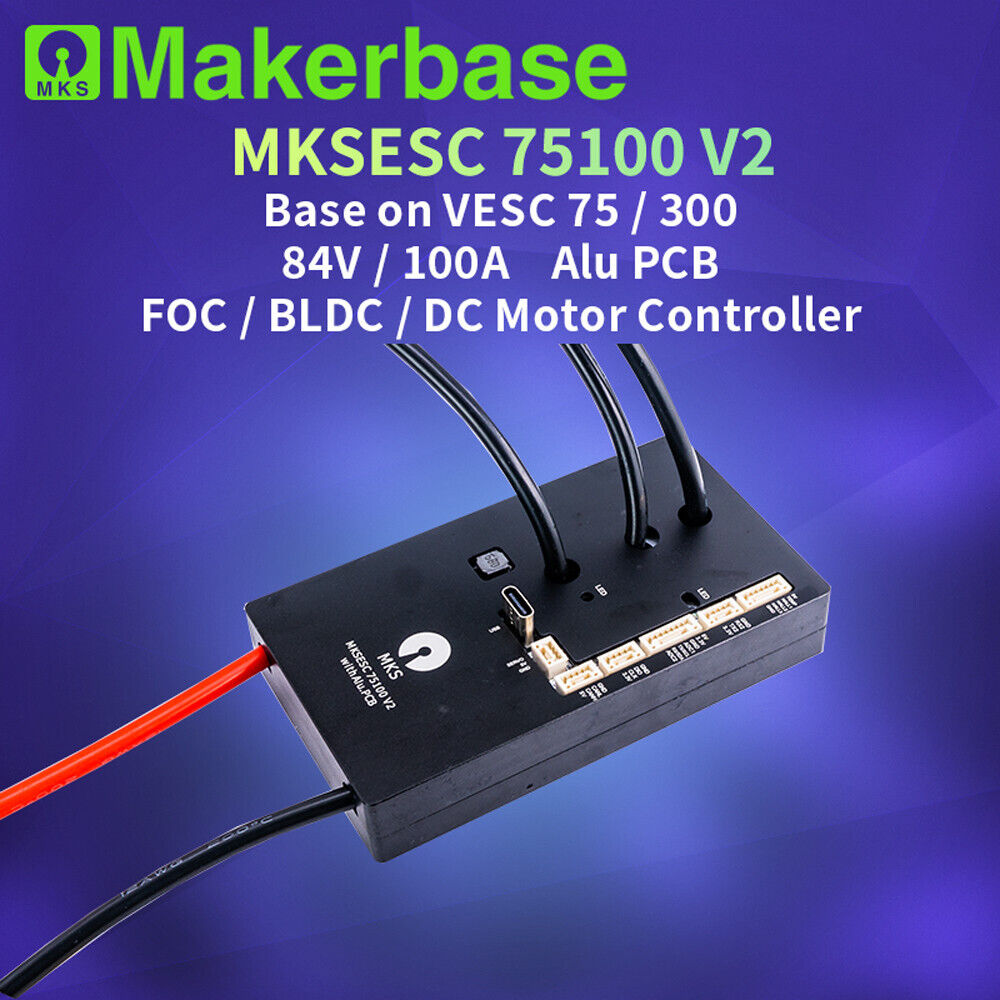 Makerbase VESC 75100 V2 84V 100A ESC With Alu PCB Based on VESC - Escooterparts