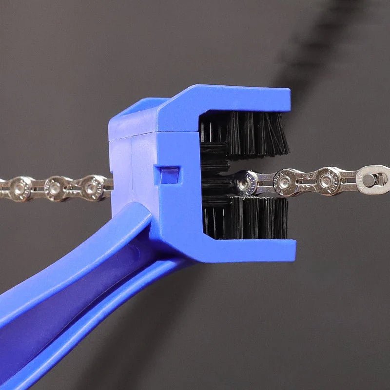 Motorcycle Motorbike Bike Bicycle Motocross Chain Wheel Cleaning Brush Tool
