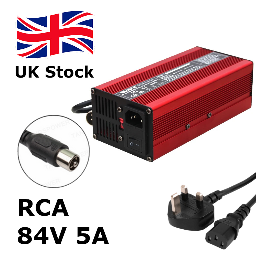 RCA 84V 5A Lithium Battery Charger for 20S 72V Electric bike/Scooter - Escooterparts