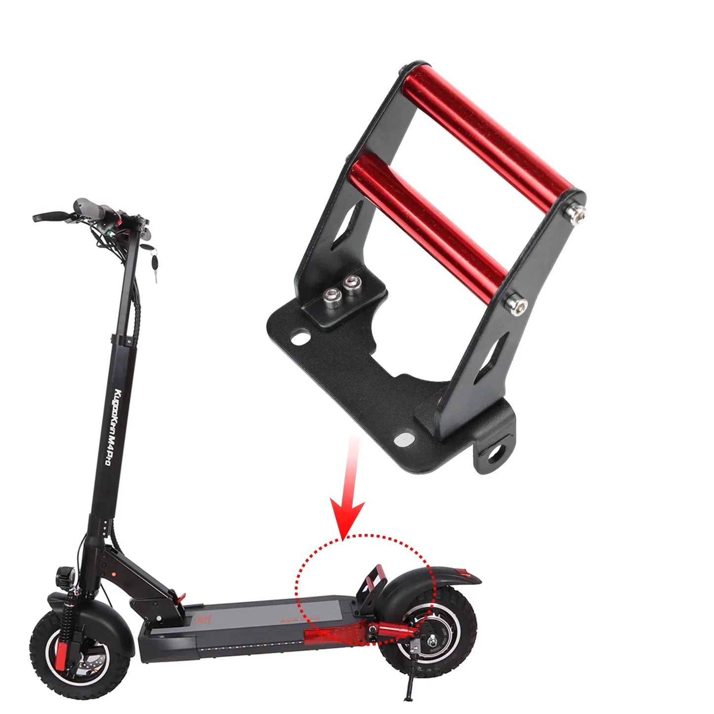 Rear Foot Support for KuKirin M4 Pro Electric Scooter KugooKirin M4 Aluminum Alloy - M4 Pro Postural Foot