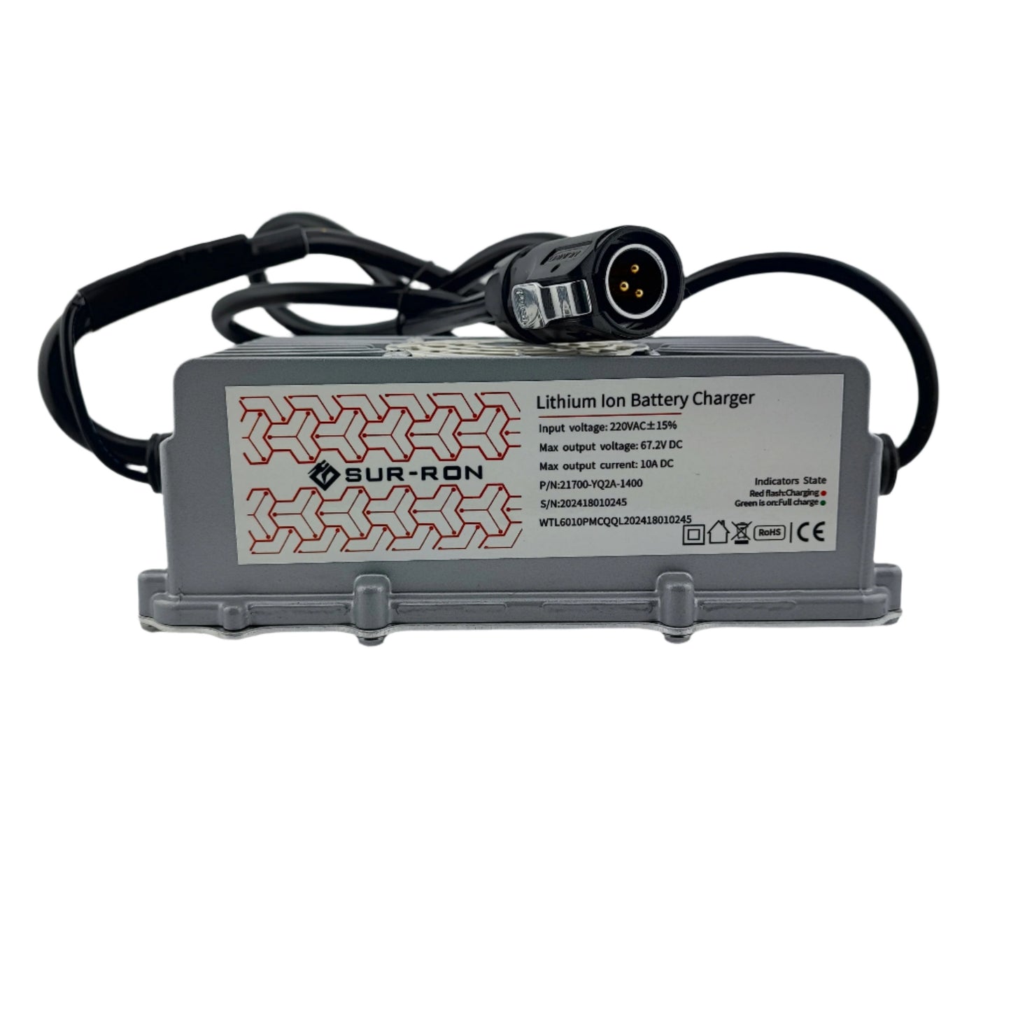 Surron Light Bee X 67.2V 10A LP20 Lithium Battery Charger for 16S 60V Battery