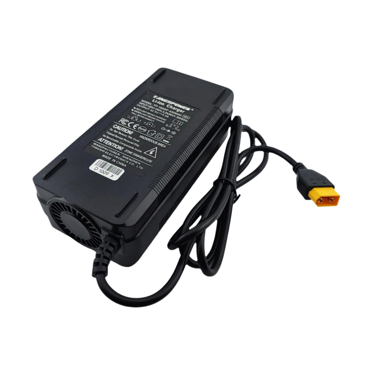 XT60 42V 5A Lithium Battery Charger for 10S 36V Electric bike/Scooter - Escooterparts