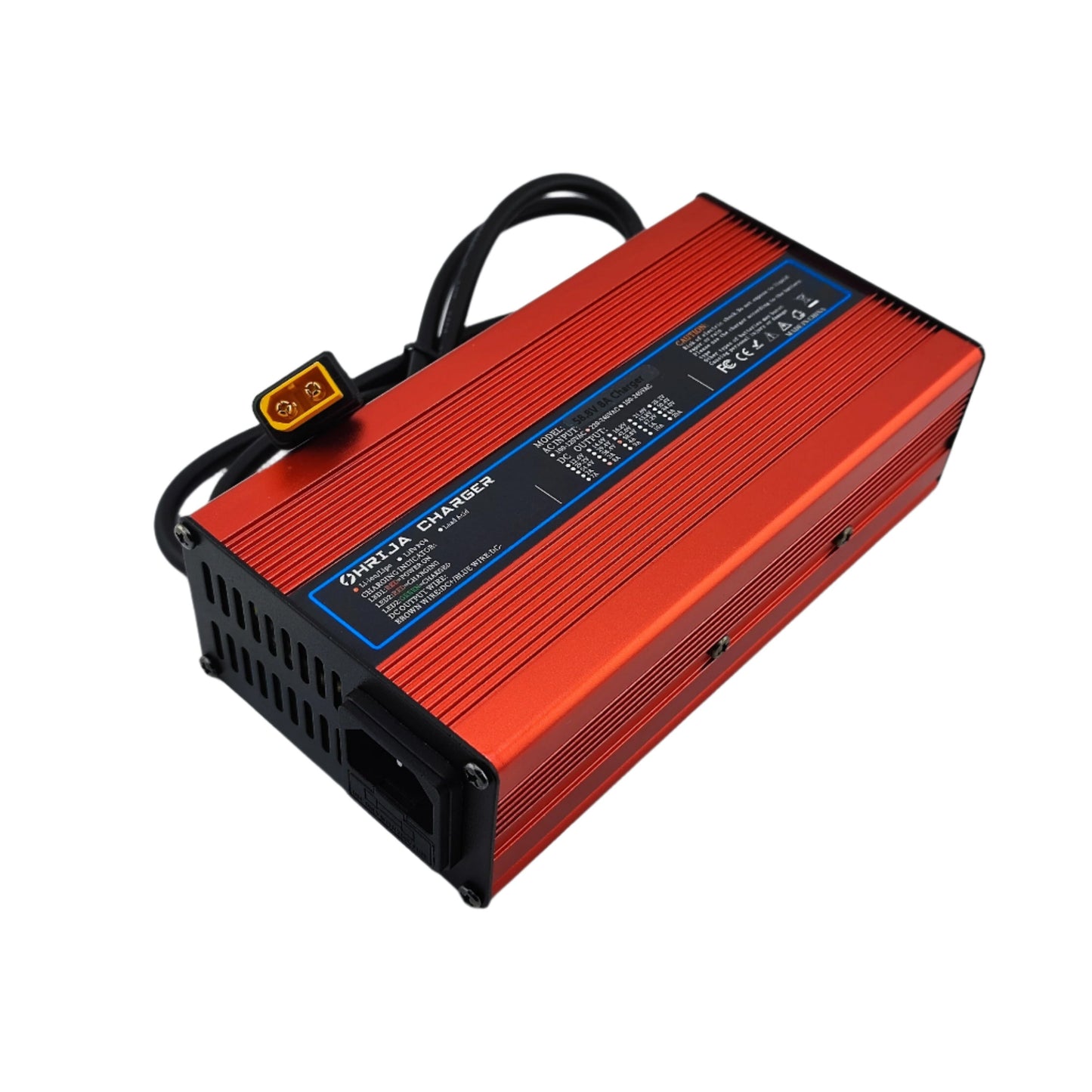 XT60 58.8V 8A Lithium Battery Charger for 14S 52V eBike eScooter