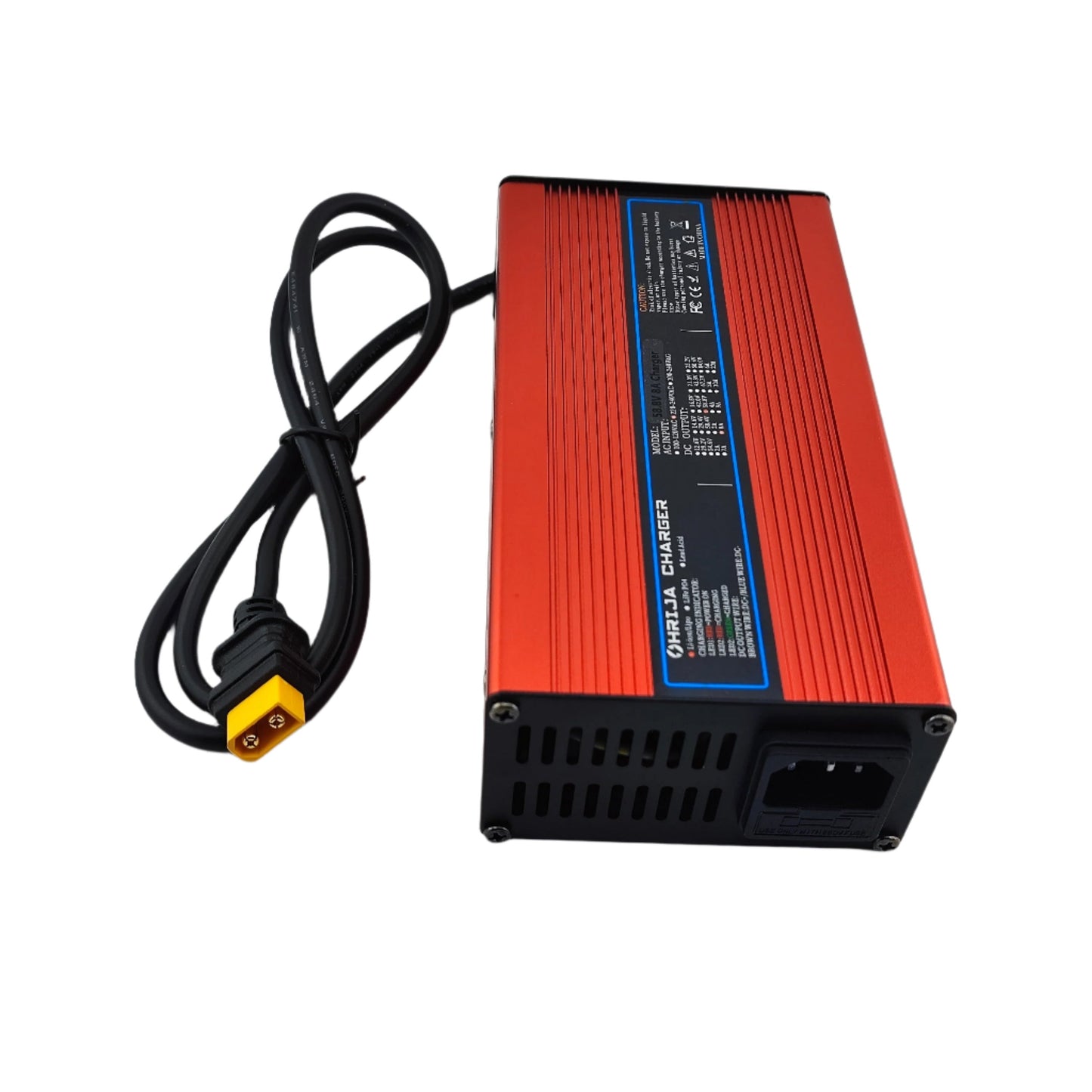 XT60 58.8V 8A Lithium Battery Charger for 14S 52V eBike eScooter