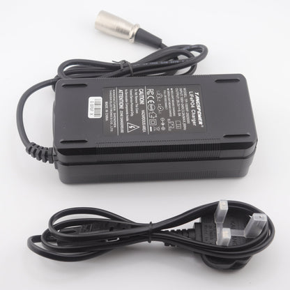 3-Pin XLR 29.2V 5A LiFePO4 LFP Battery Charger for 8S 24V Battery