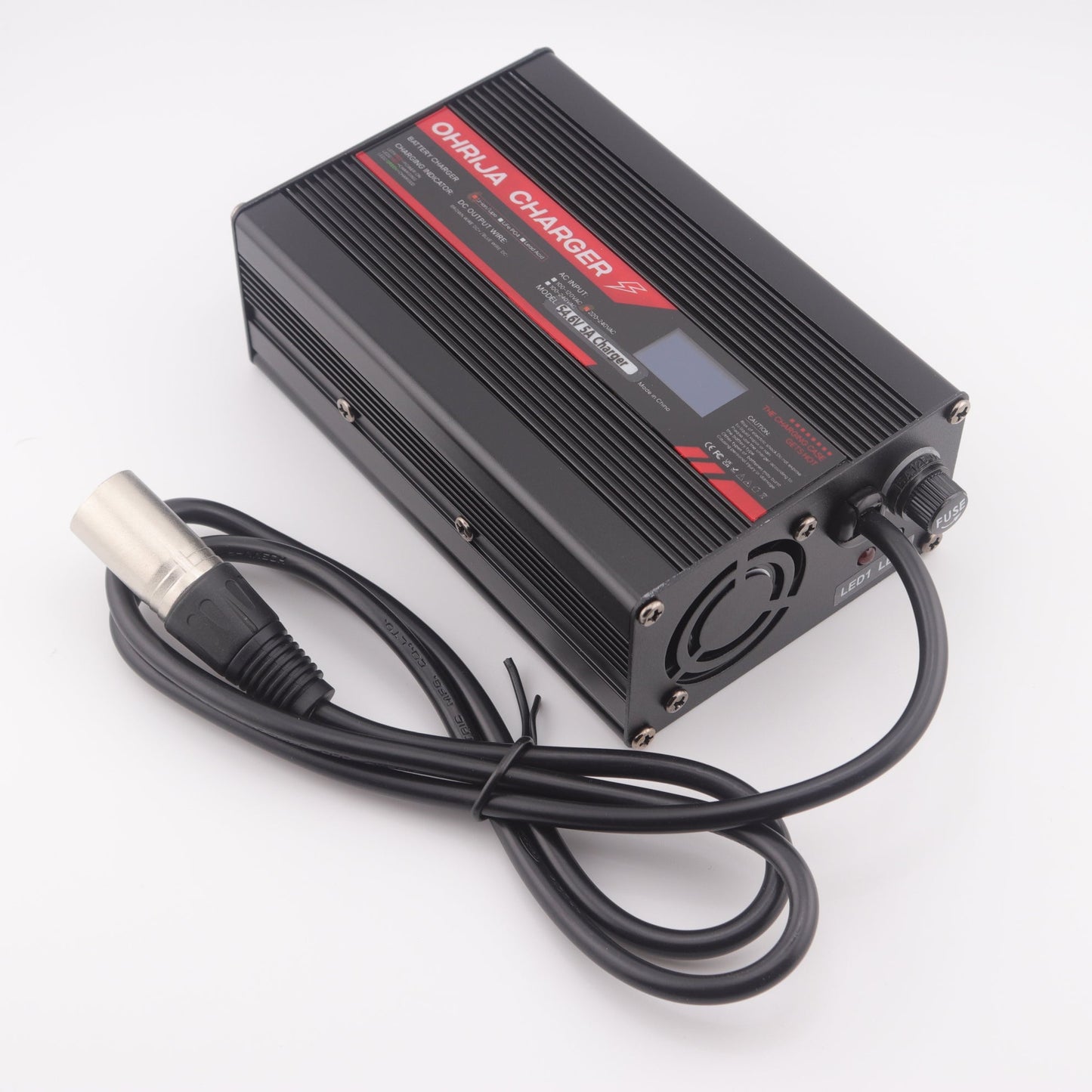 3-Pin XLR 54.6V 5A Lithium Battery Charger for 13S 48V Electric bike/Scooter