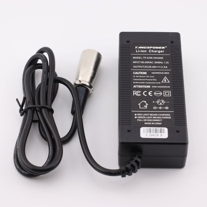 4 Pin XLR 29.4V 2A Lithium Battery Charger for 8S 24V Li Ion Battery