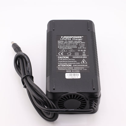 DC 5.5X2.1mm 14.6V 10A LiFePO4 LFP Battery Charger for 4S 12V Battery