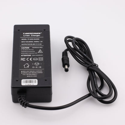 DC 5.5X2.1MM 29.4V 2A Lithium Battery Charger for 8S 24V Li Ion Battery