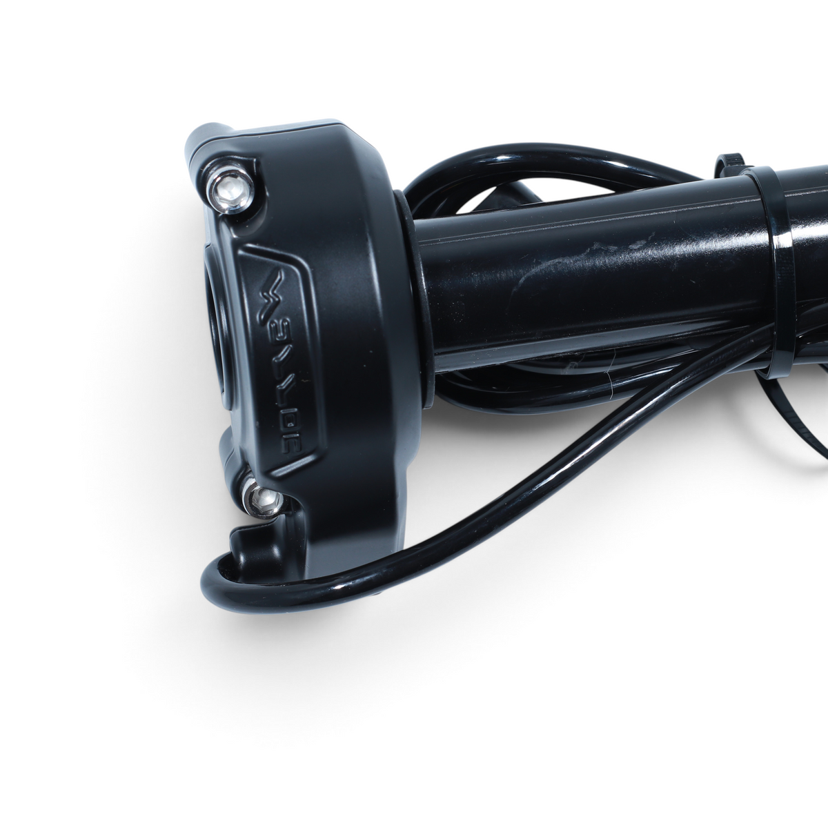 Escooterparts genuine OEM Sur-Ron Light Bee black twist throttle assembly with wiring and connector