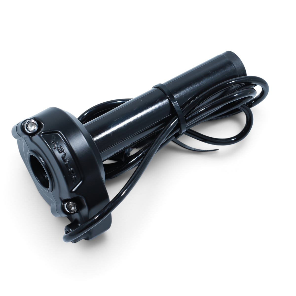 Escooterparts genuine OEM Sur-Ron Light Bee twist throttle assembly with black wiring and connector