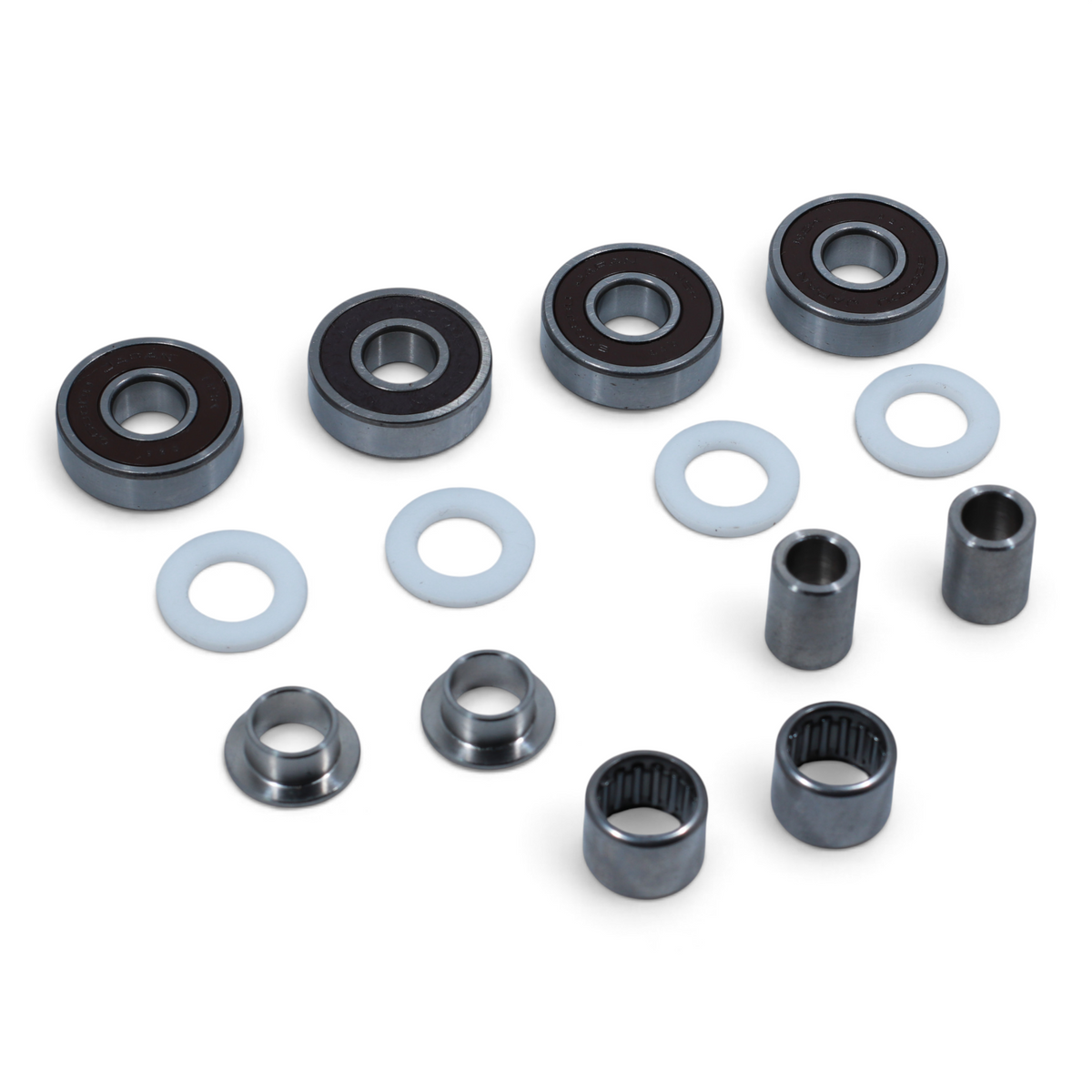Escooterparts frame and swingarm maintenance bearing kit for Surron Light Bee X including bearings, bushes and spacers