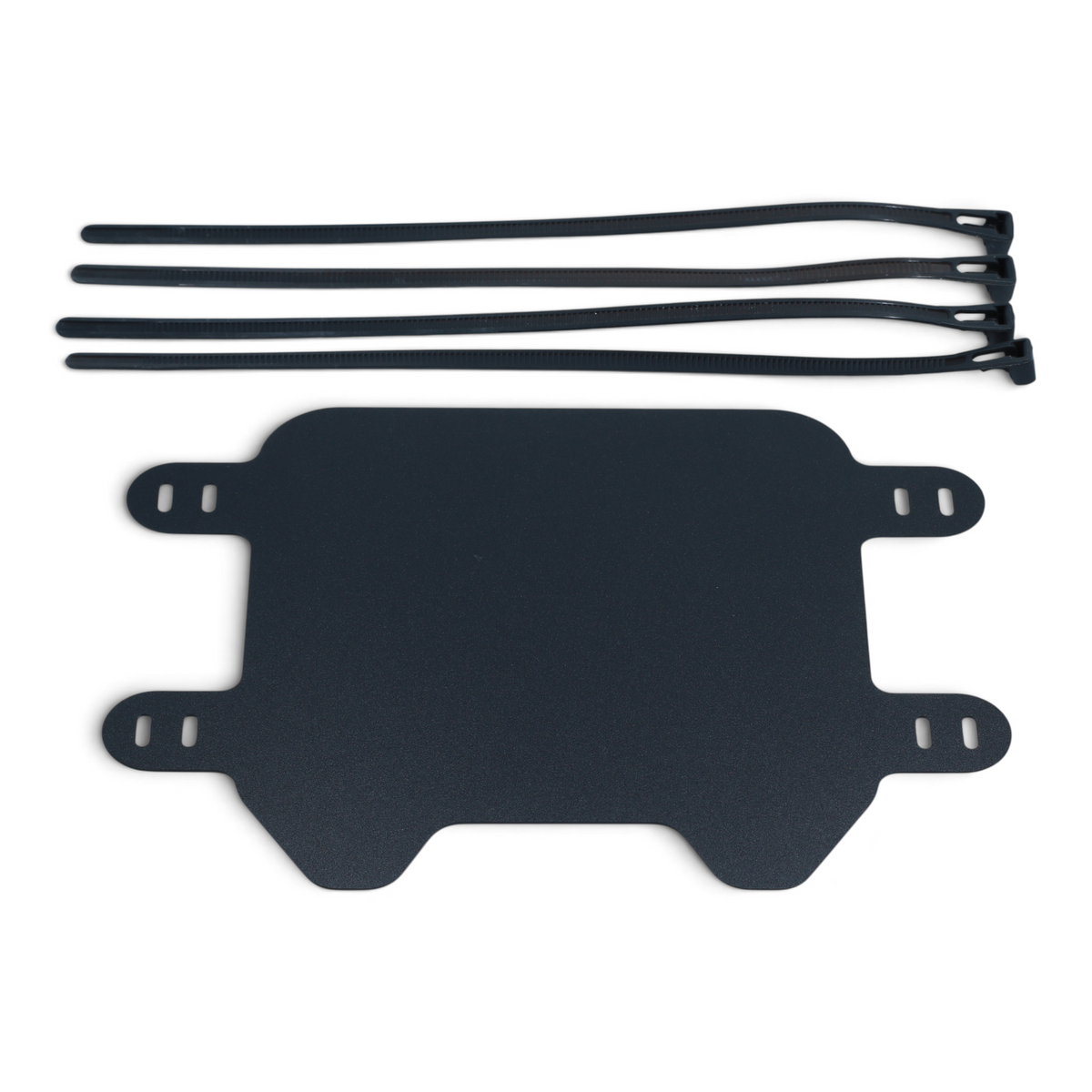 Escooterparts black front number plate for Surron Light Bee X electric dirt bike with four included zip ties