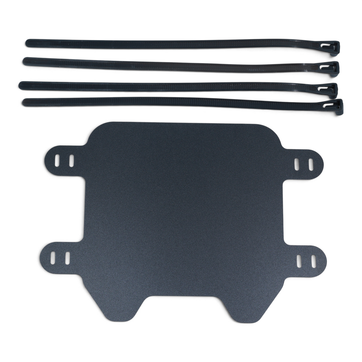Escooterparts black front number plate for Surron Light Bee X electric dirt bike with four included zip ties