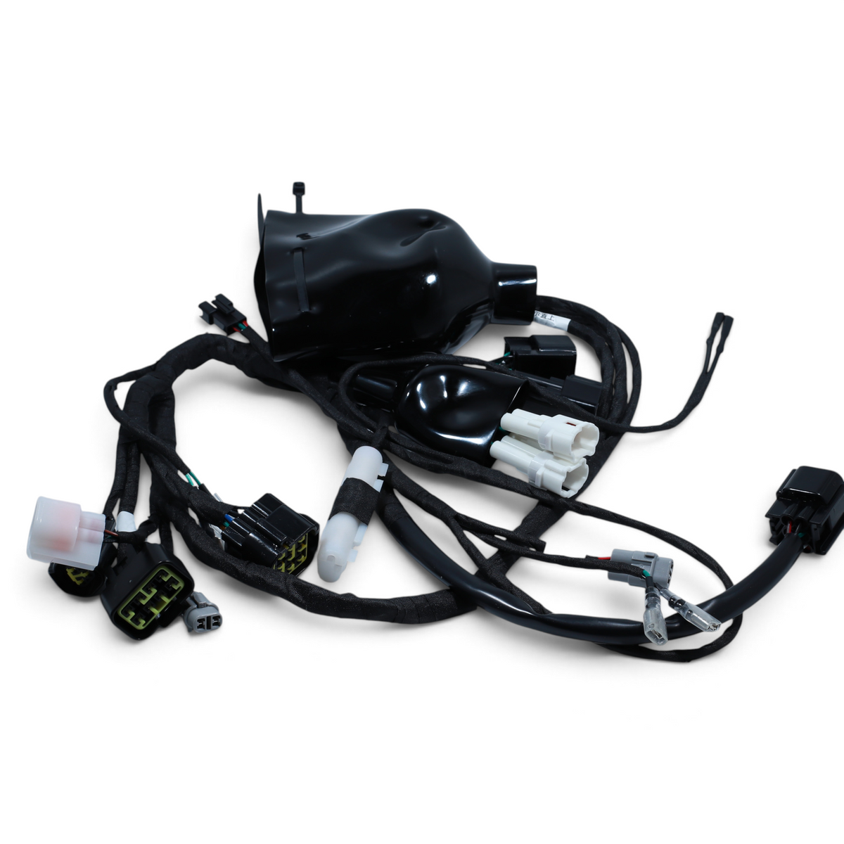 Escooterparts replacement wiring loom harness for Surron Light Bee X electric dirt bike with black protective casing