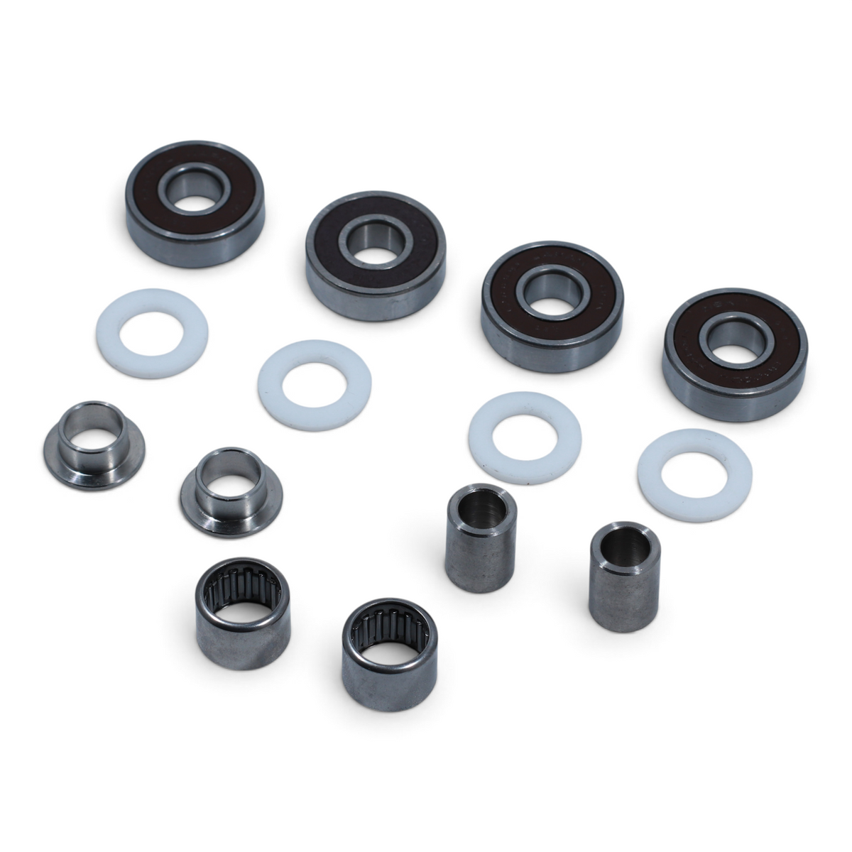 Escooterparts frame and swingarm maintenance bearing kit for Surron Light Bee X including metal bearings and spacers