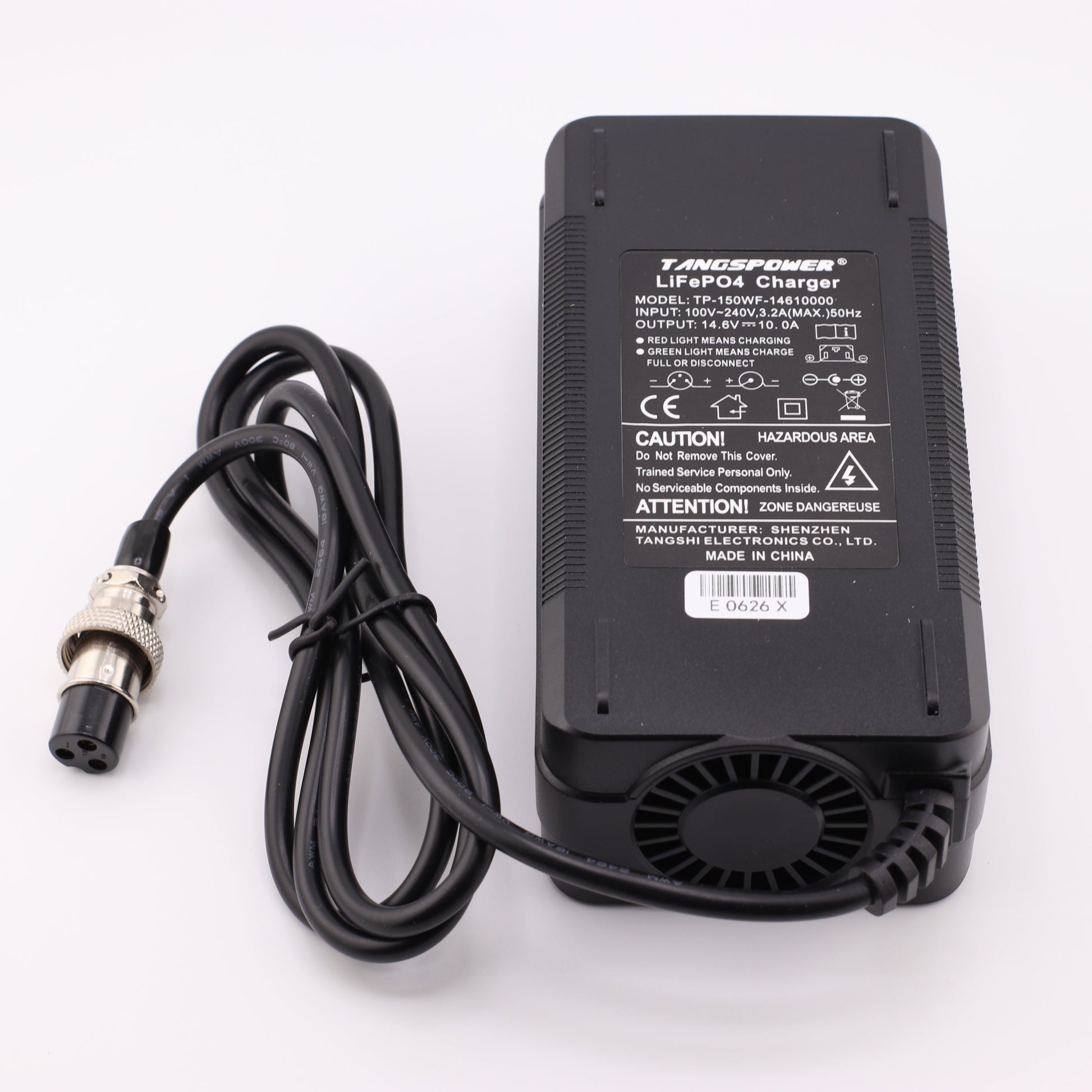GX16 14.6V 10A LiFePO4 LFP Battery Charger for 4S 12V Battery