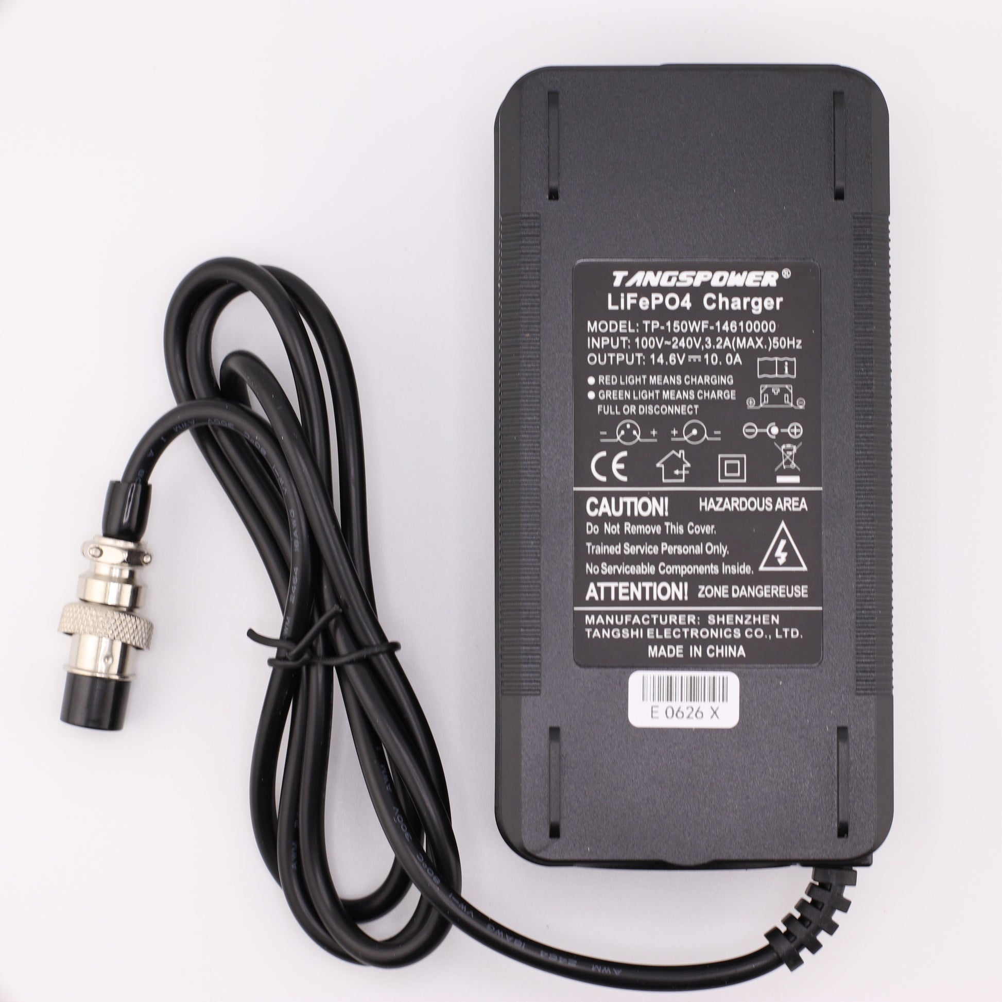 GX16 14.6V 10A LiFePO4 LFP Battery Charger for 4S 12V Battery