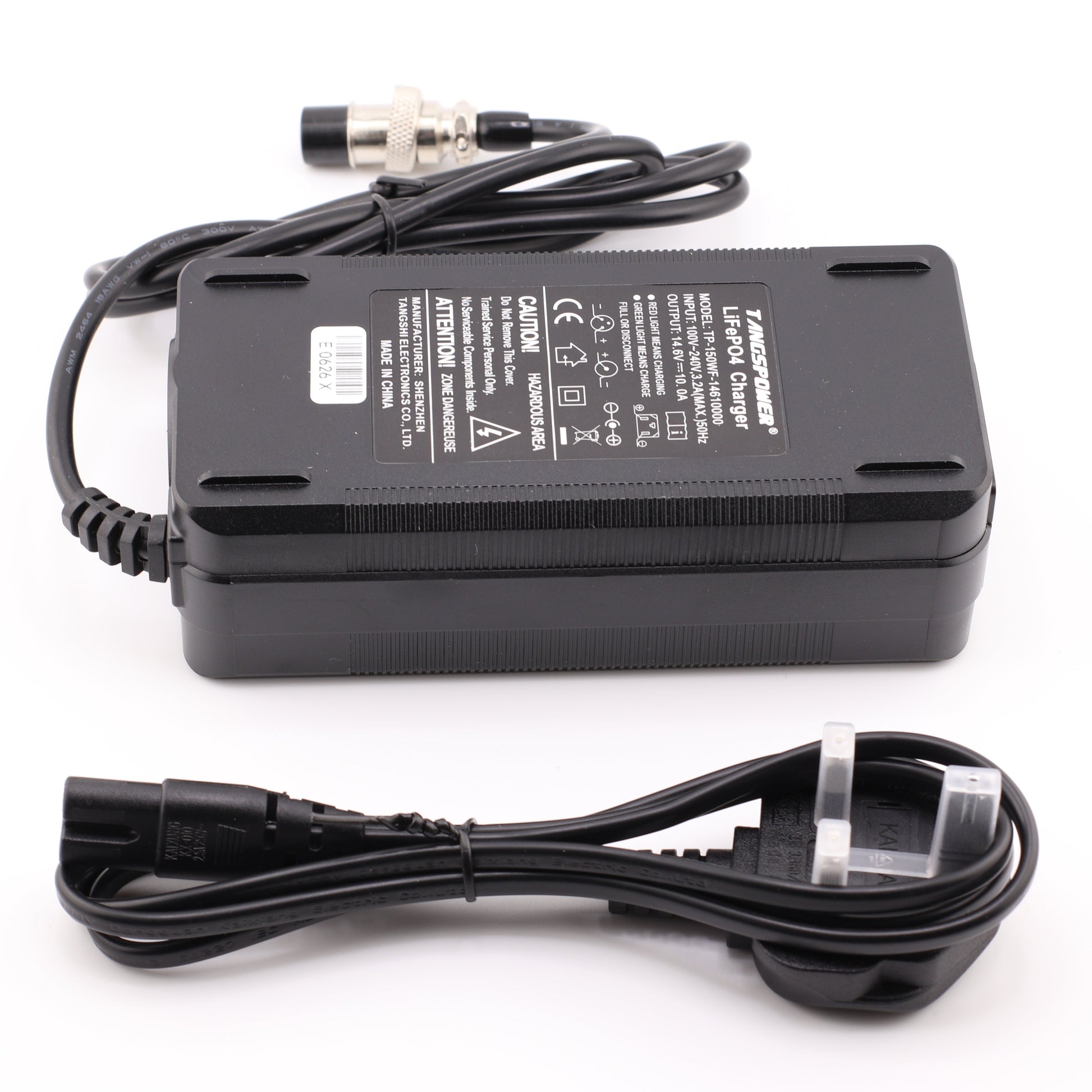 GX16 14.6V 10A LiFePO4 LFP Battery Charger for 4S 12V Battery