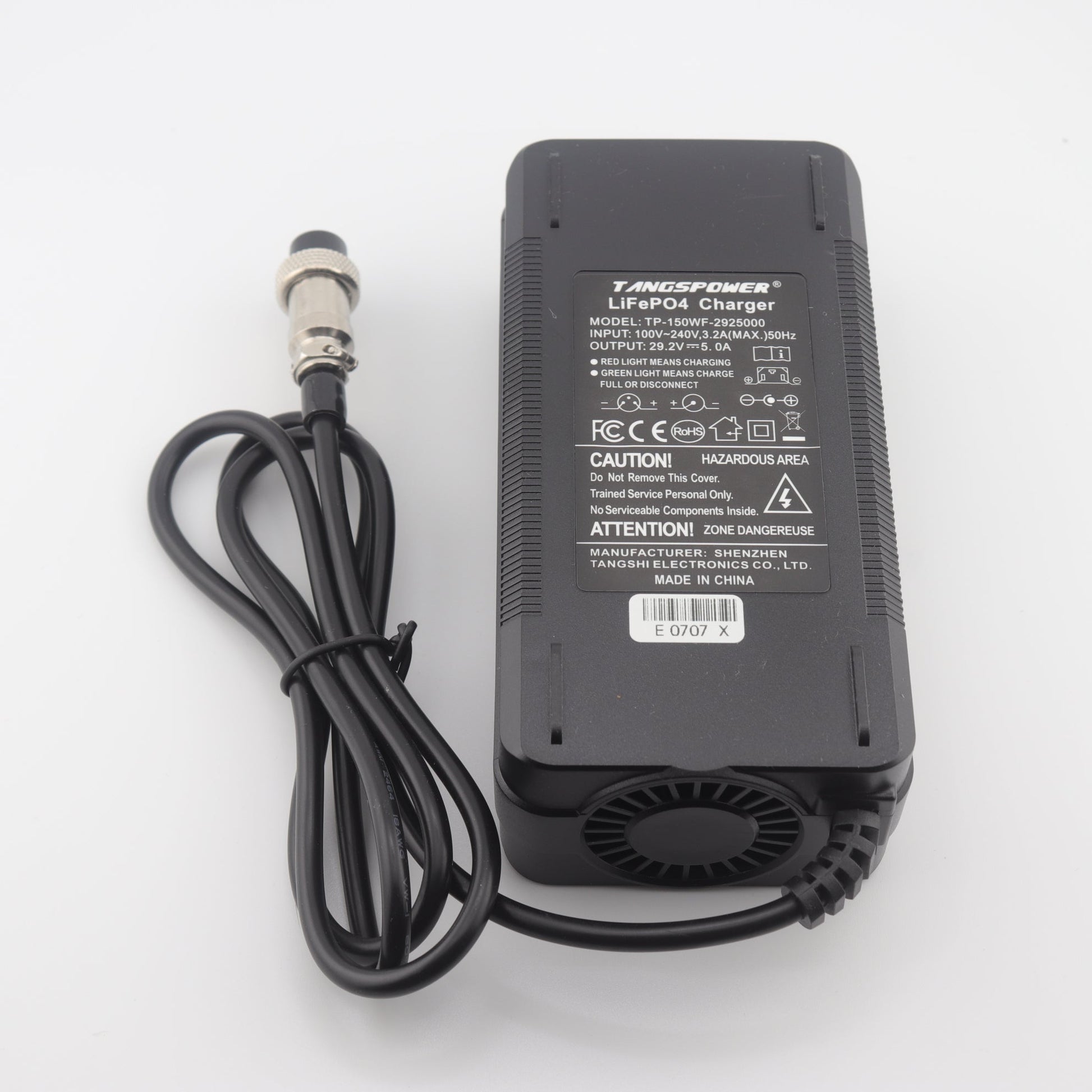 GX16 29.2V 5A LiFePO4 LFP Battery Charger for 8S 24V Battery